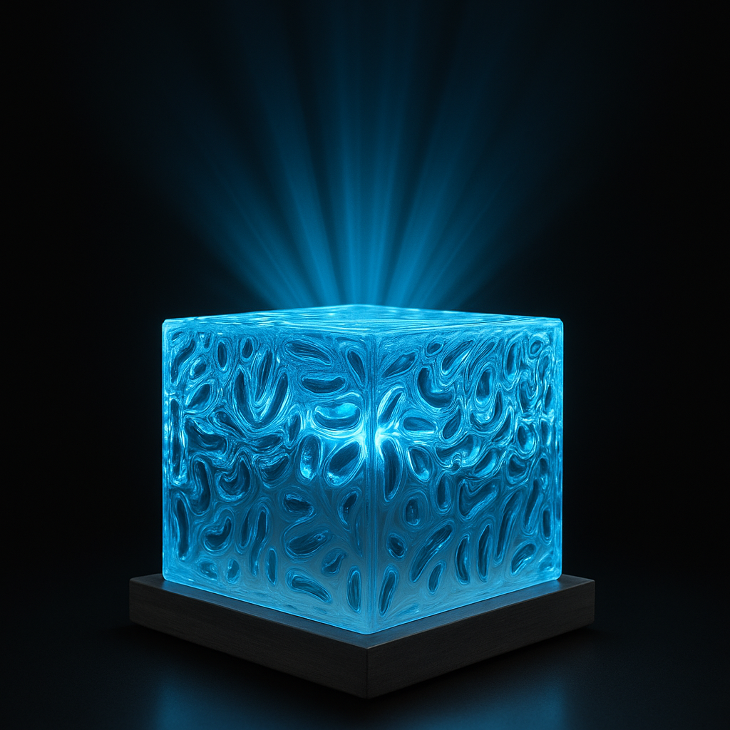 Dynamic Water Ripple Night Light - LED Projector Lamp for Bedroom and Gaming Room Decor