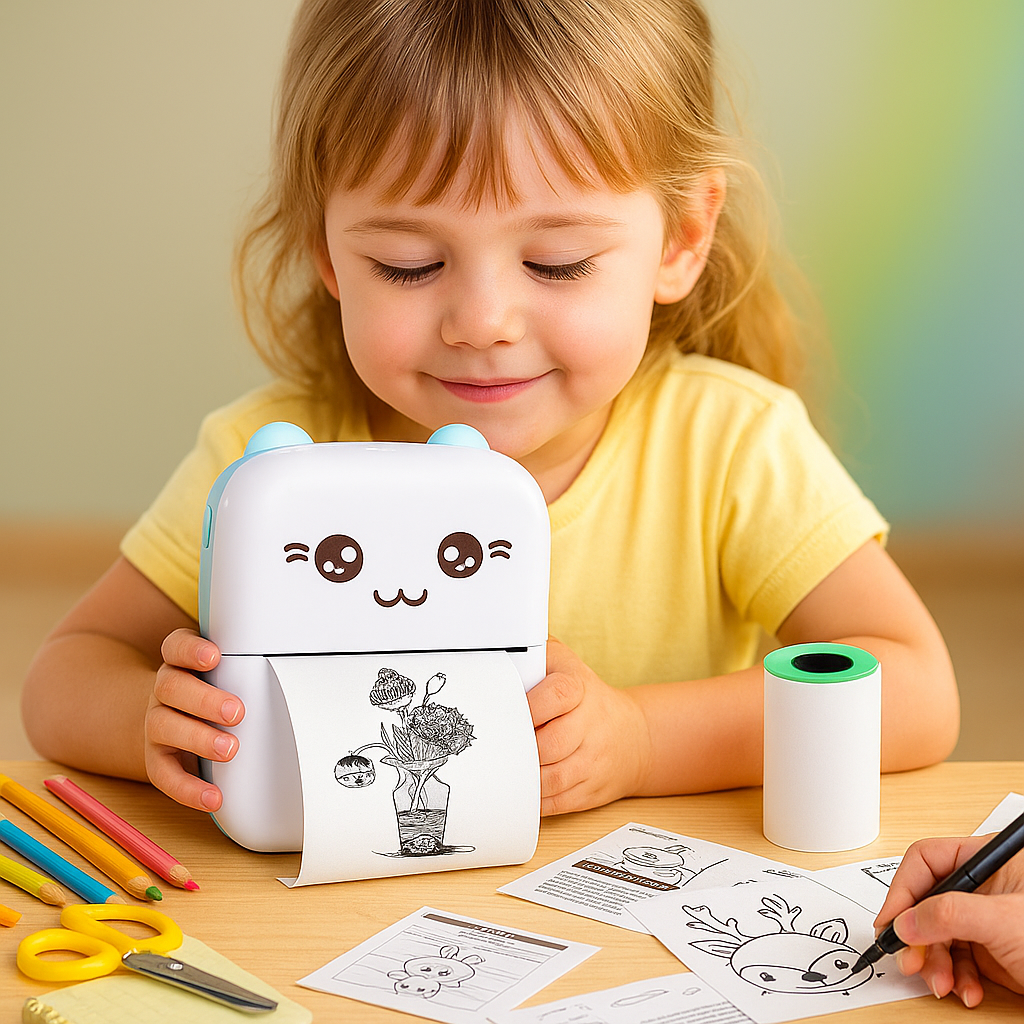 Mini Portable Thermal Printer Wireless Bluetooth Printer