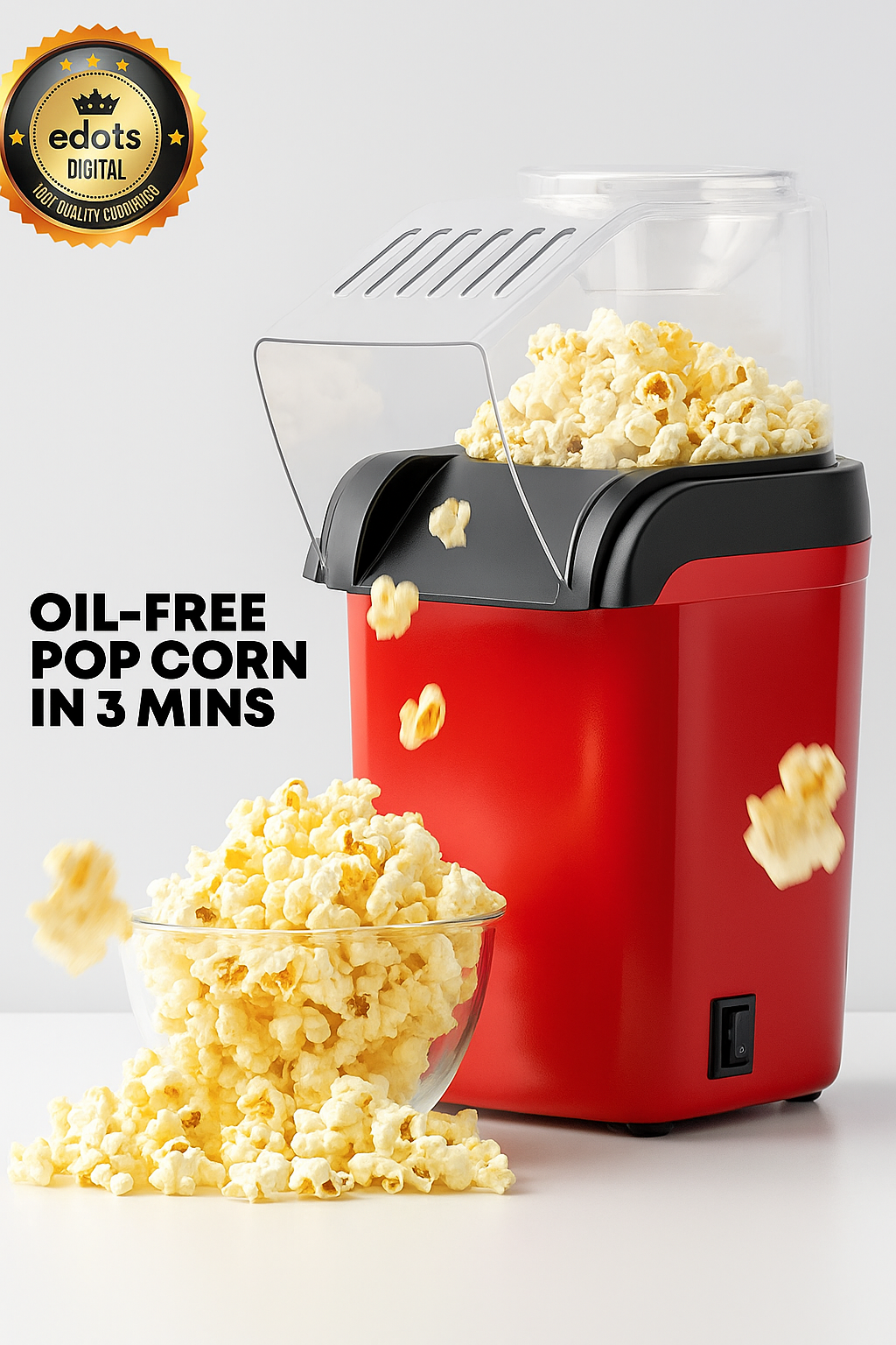 Electric popcorn maker machine